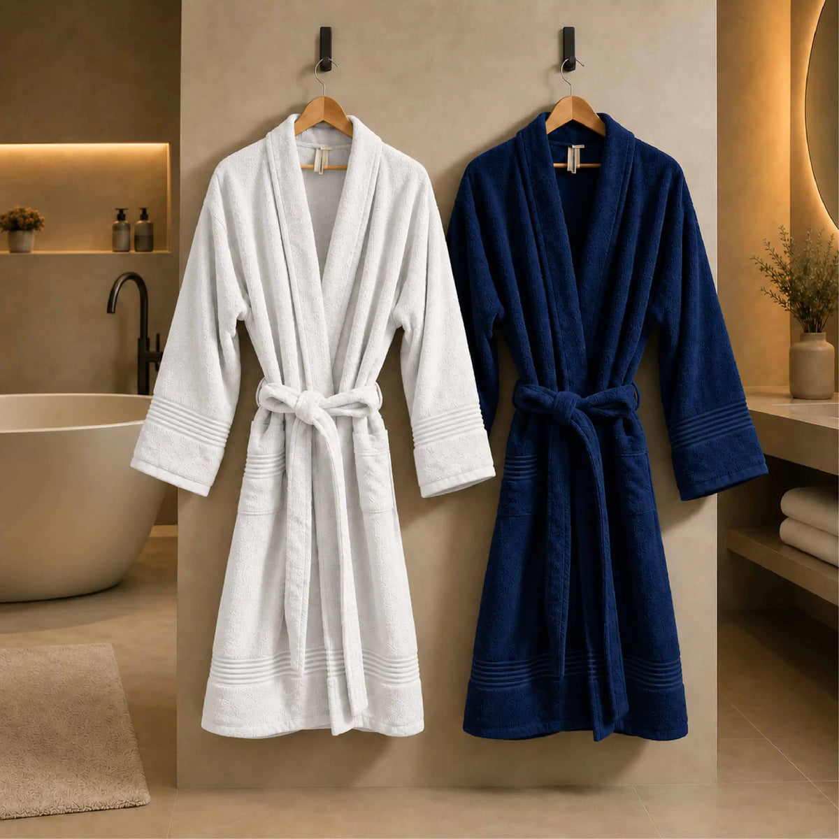 Couple Luxury 450 GSM Bathrobe Hamper