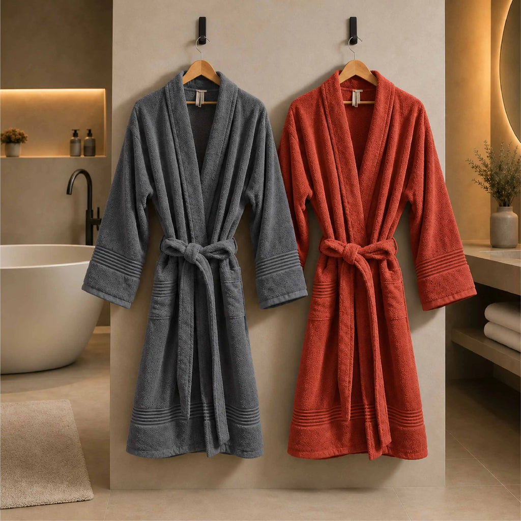 Couple Luxury 450 GSM Bathrobe Hamper