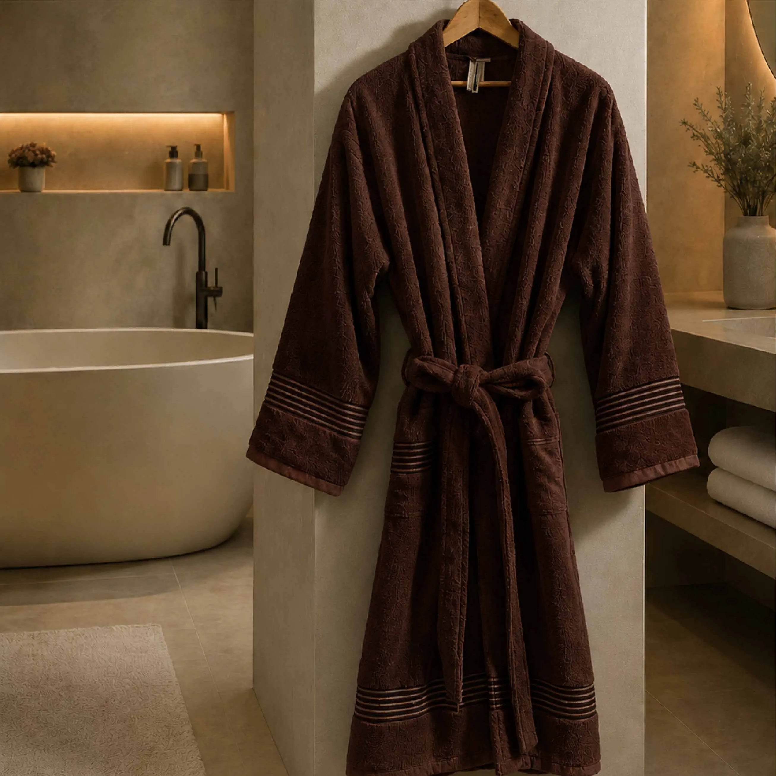 Luxury Single Personalised Bathrobe - 450 GSM