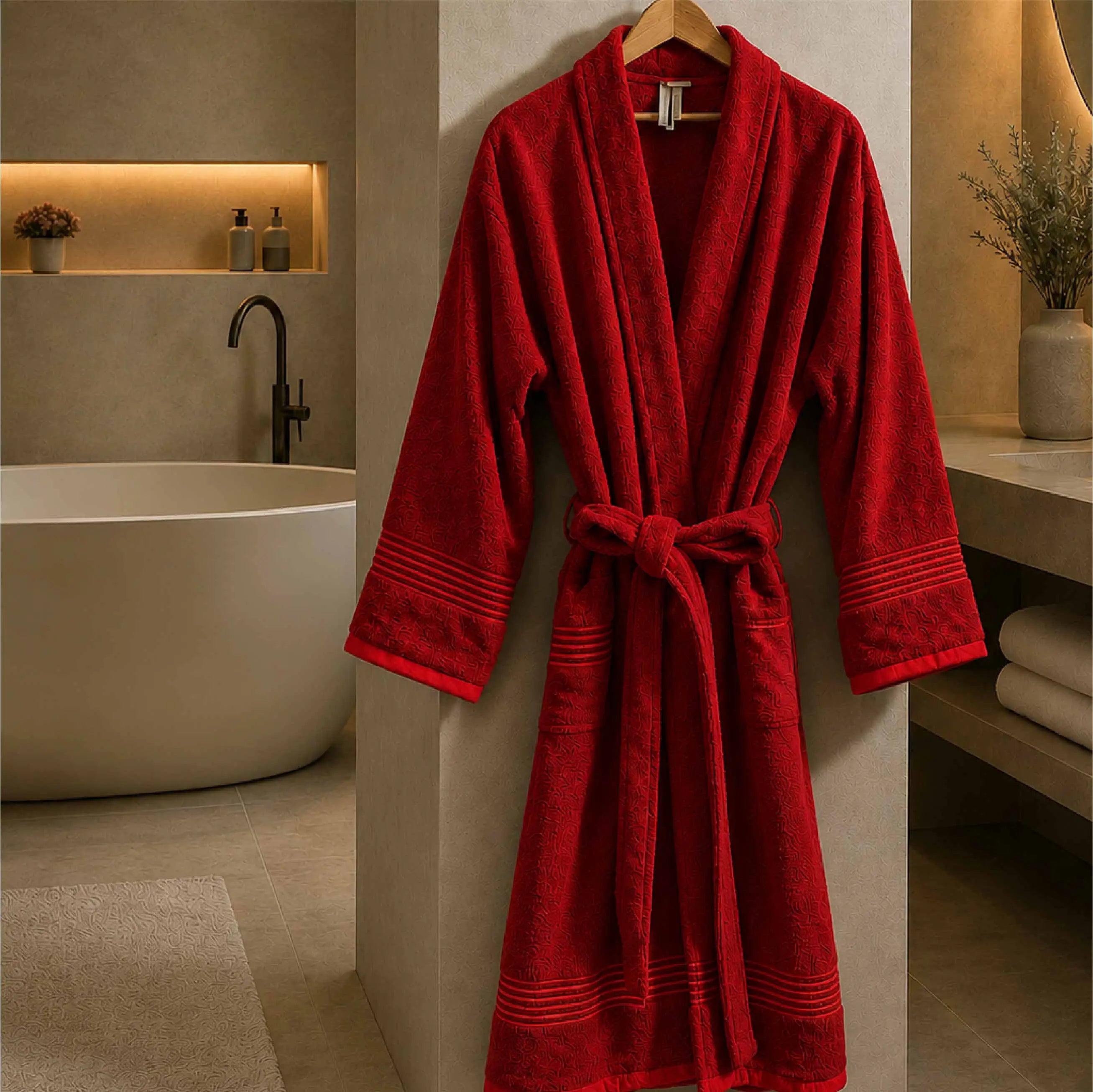 Luxury Single Personalised Bathrobe - 450 GSM