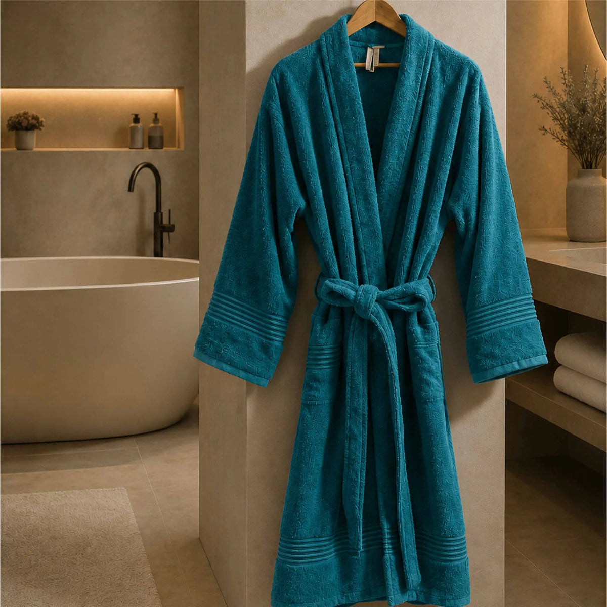 Luxury Single Personalised Bathrobe - 450 GSM