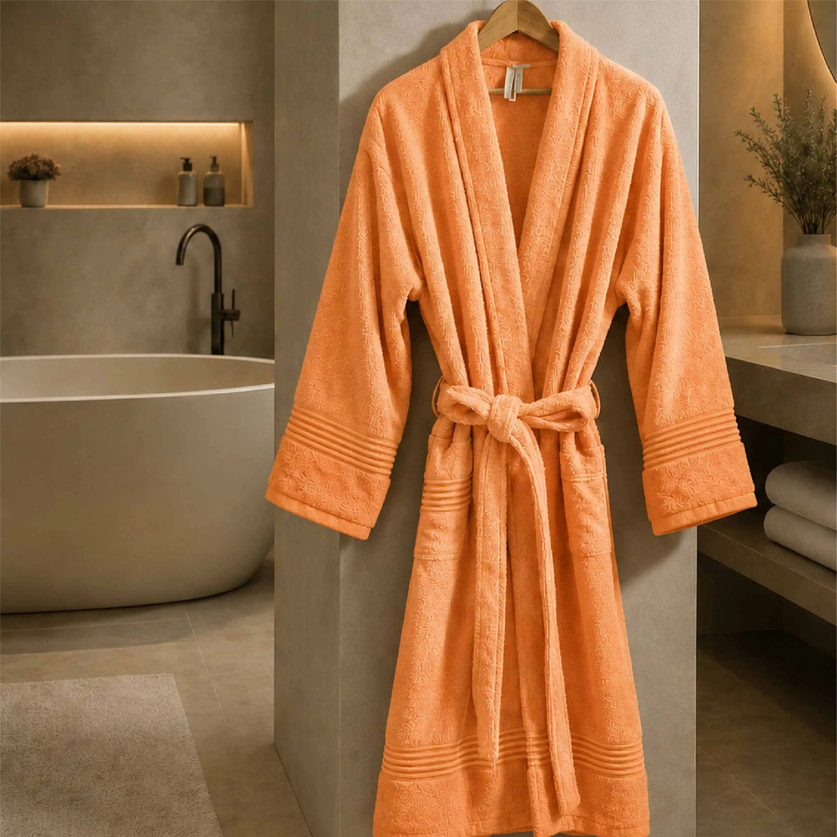 Luxury Single Personalised Bathrobe - 450 GSM