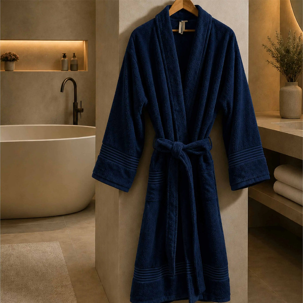 Luxury Single Personalised Bathrobe - 450 GSM