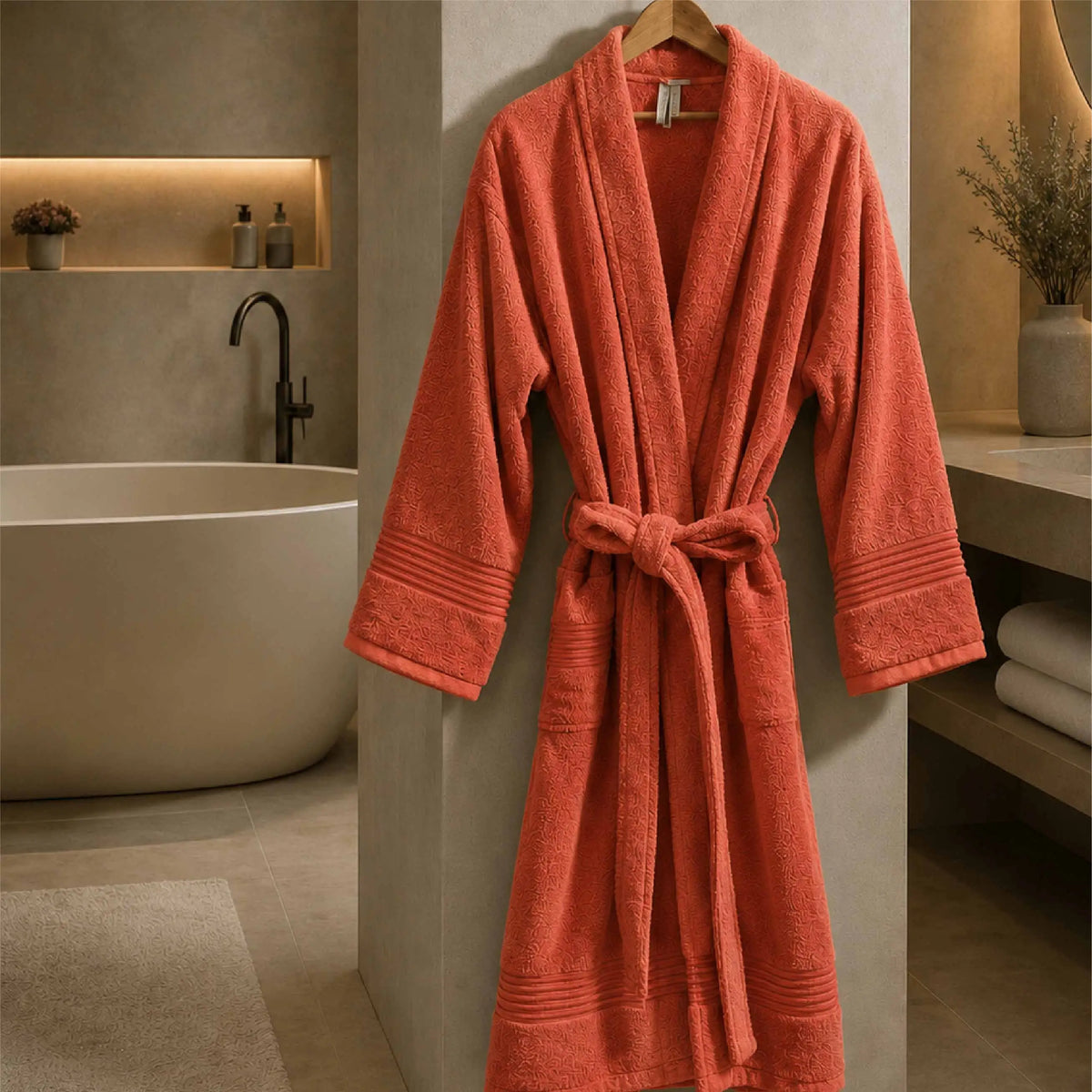 Luxury Single Personalised Bathrobe - 450 GSM