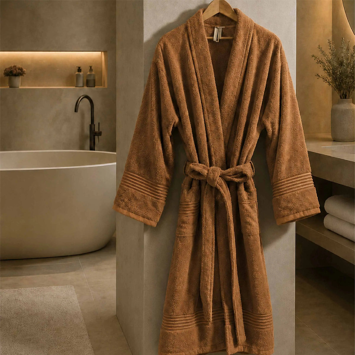 Luxury Single Personalised Bathrobe - 450 GSM