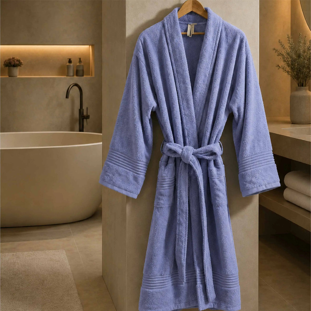 Luxury Single Personalised Bathrobe - 450 GSM