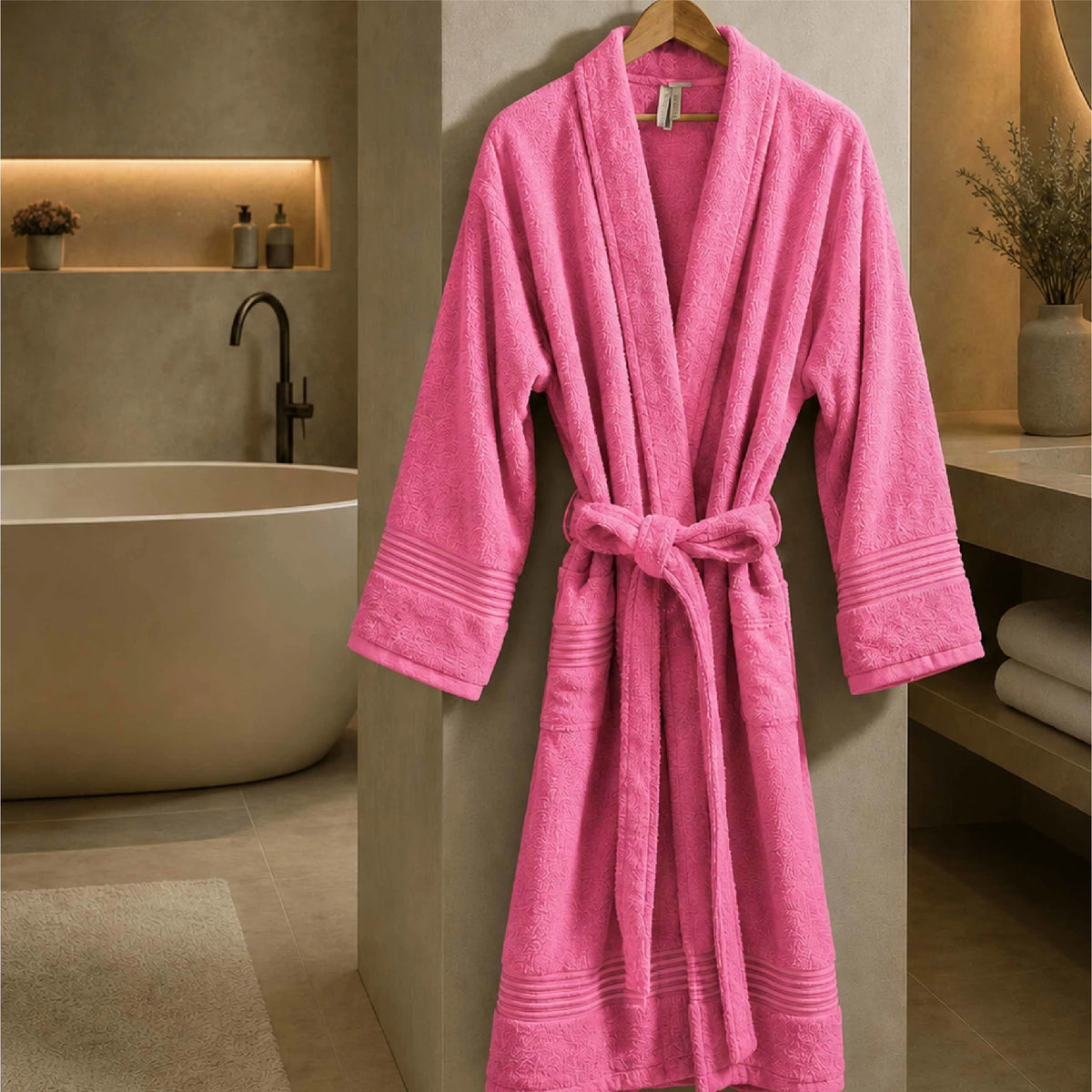 Luxury Single Personalised Bathrobe - 450 GSM