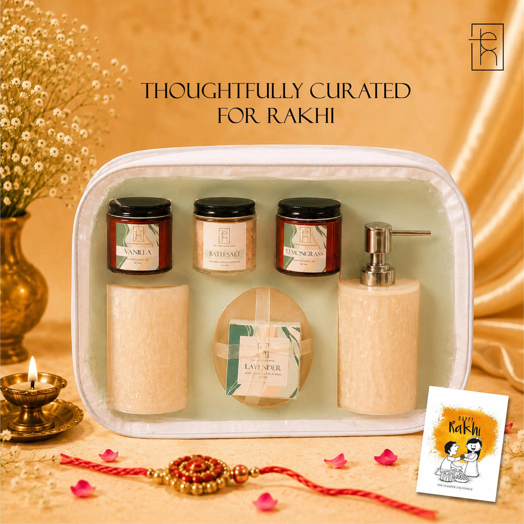 Bath Dispenser Hamper with Scented Candles | Essential Bathroom Organizer.