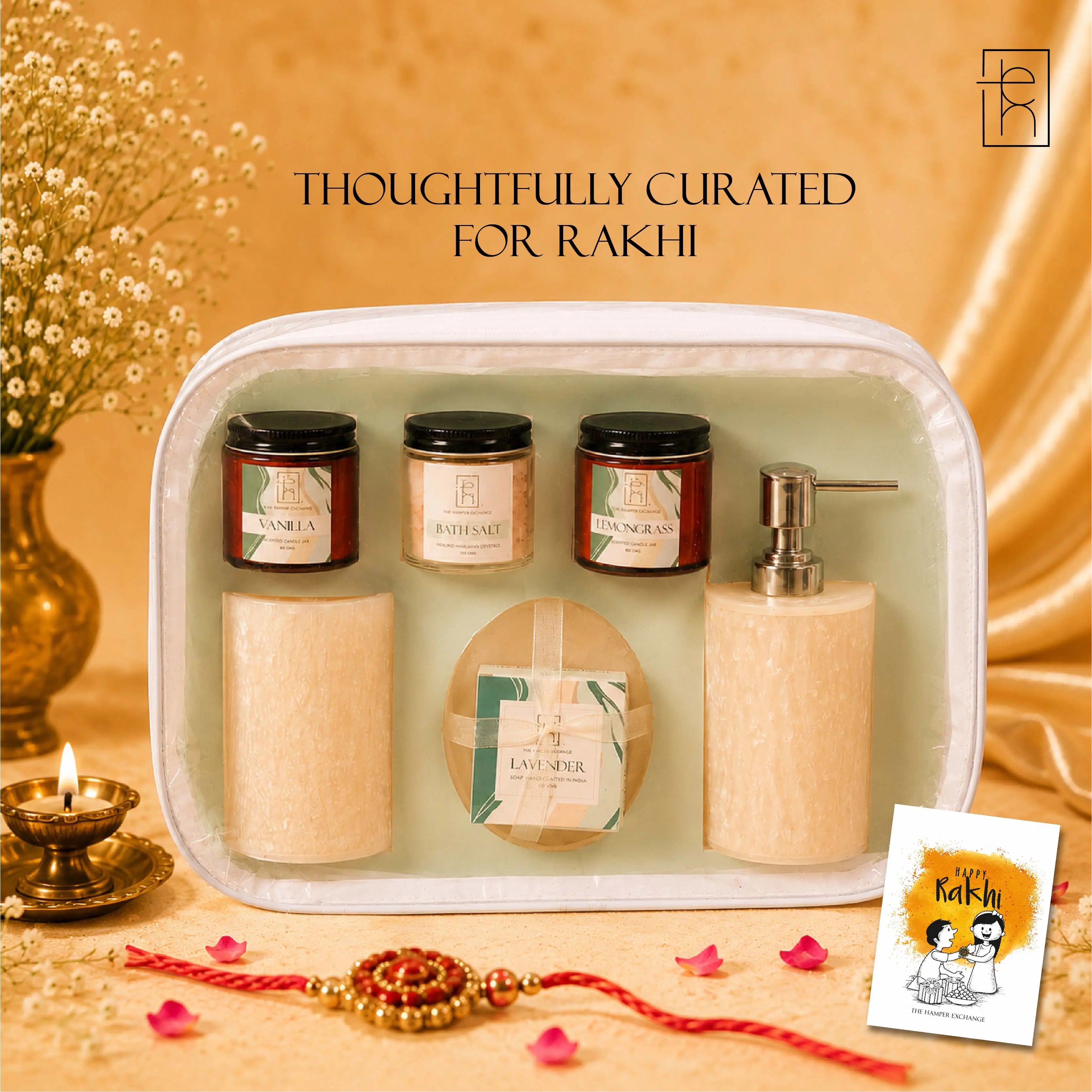 Bath Dispenser Hamper with Scented Candles | Essential Bathroom Organizer.