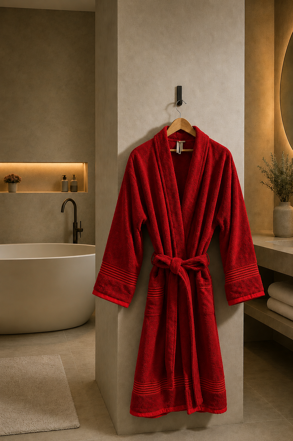 Luxury Single Personalised Bathrobe - 450 GSM