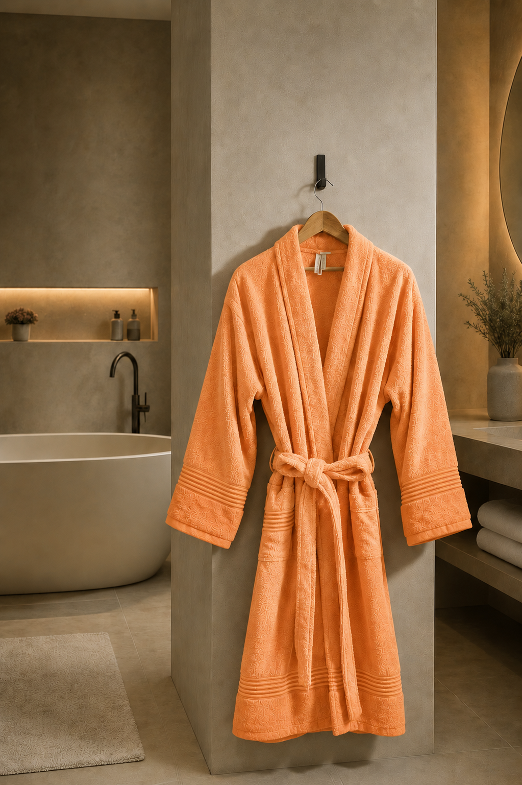 Luxury Single Personalised Bathrobe - 450 GSM