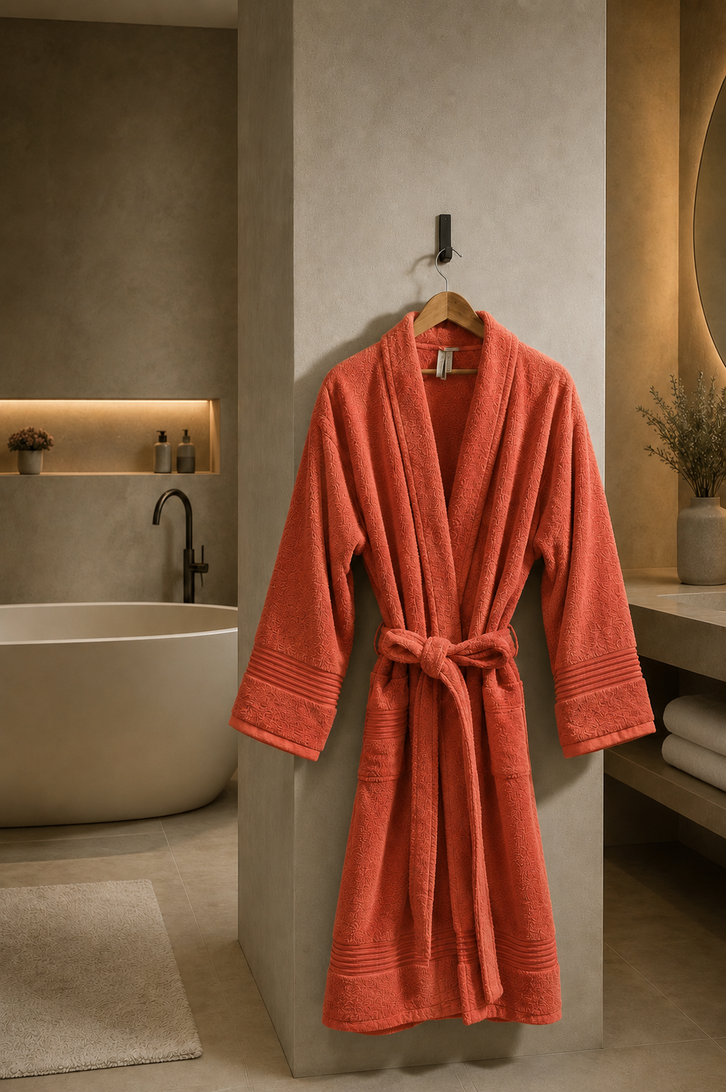 Luxury Single Personalised Bathrobe - 450 GSM
