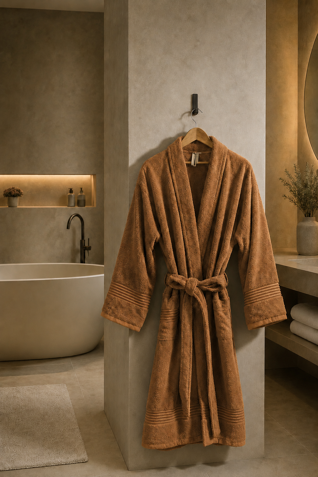 Luxury Single Personalised Bathrobe - 450 GSM