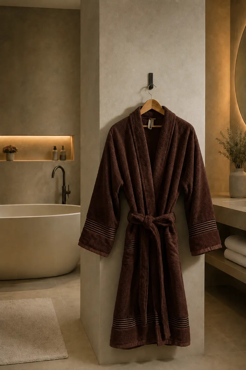 Luxury Single Personalised Bathrobe - 450 GSM