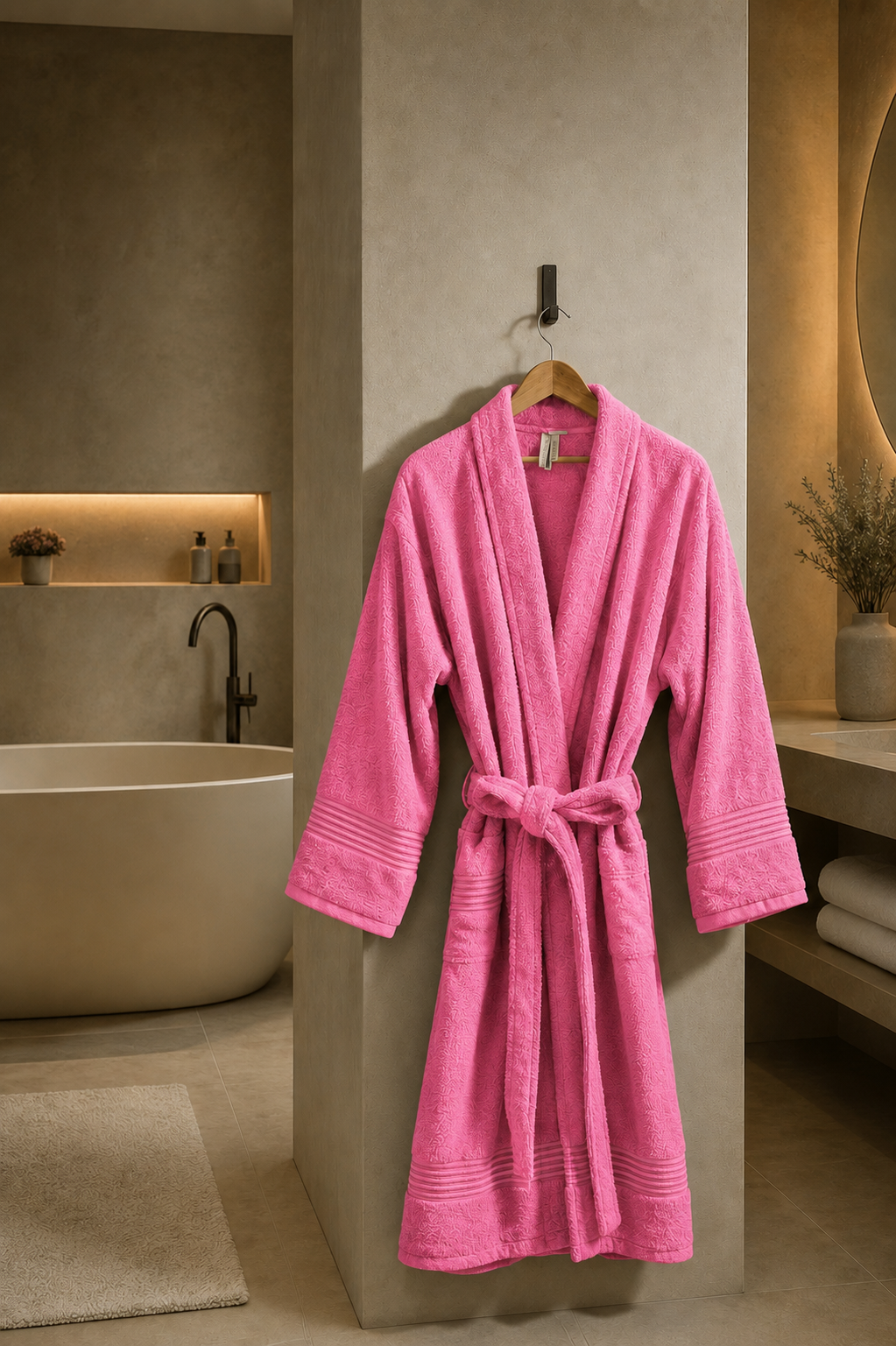 Luxury Single Personalised Bathrobe - 450 GSM
