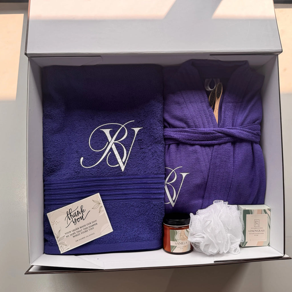 Single Personalised Spa Bath Hamper - 5 Piece Set for a Premium Home Spa Experience