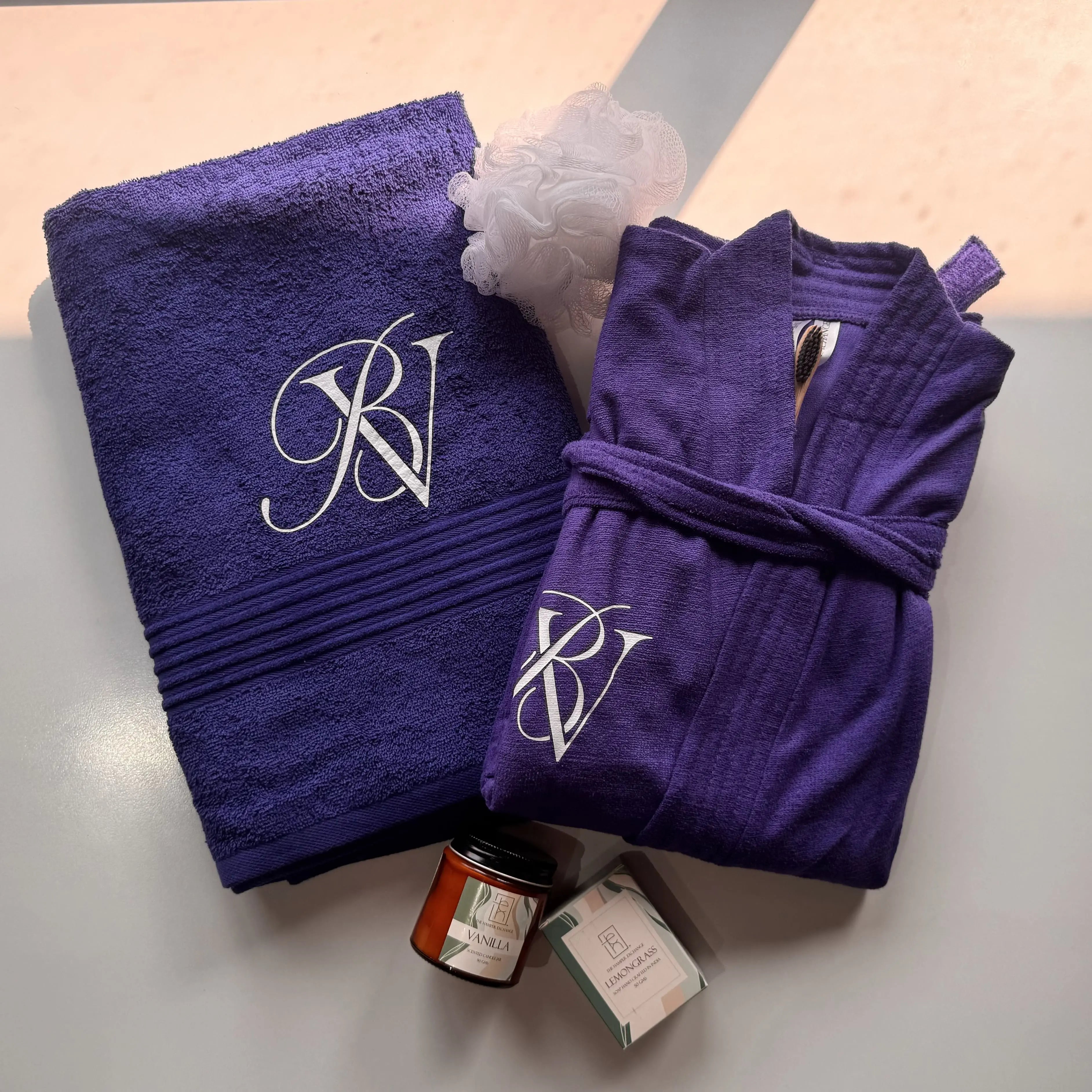 Single Personalised Spa Bath Hamper - 5 Piece Set for a Premium Home Spa Experience