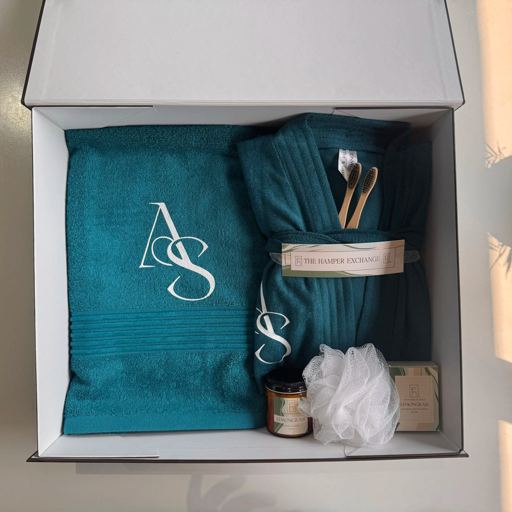 Single Personalised Spa Bath Hamper - 5 Piece Set for a Premium Home Spa Experience