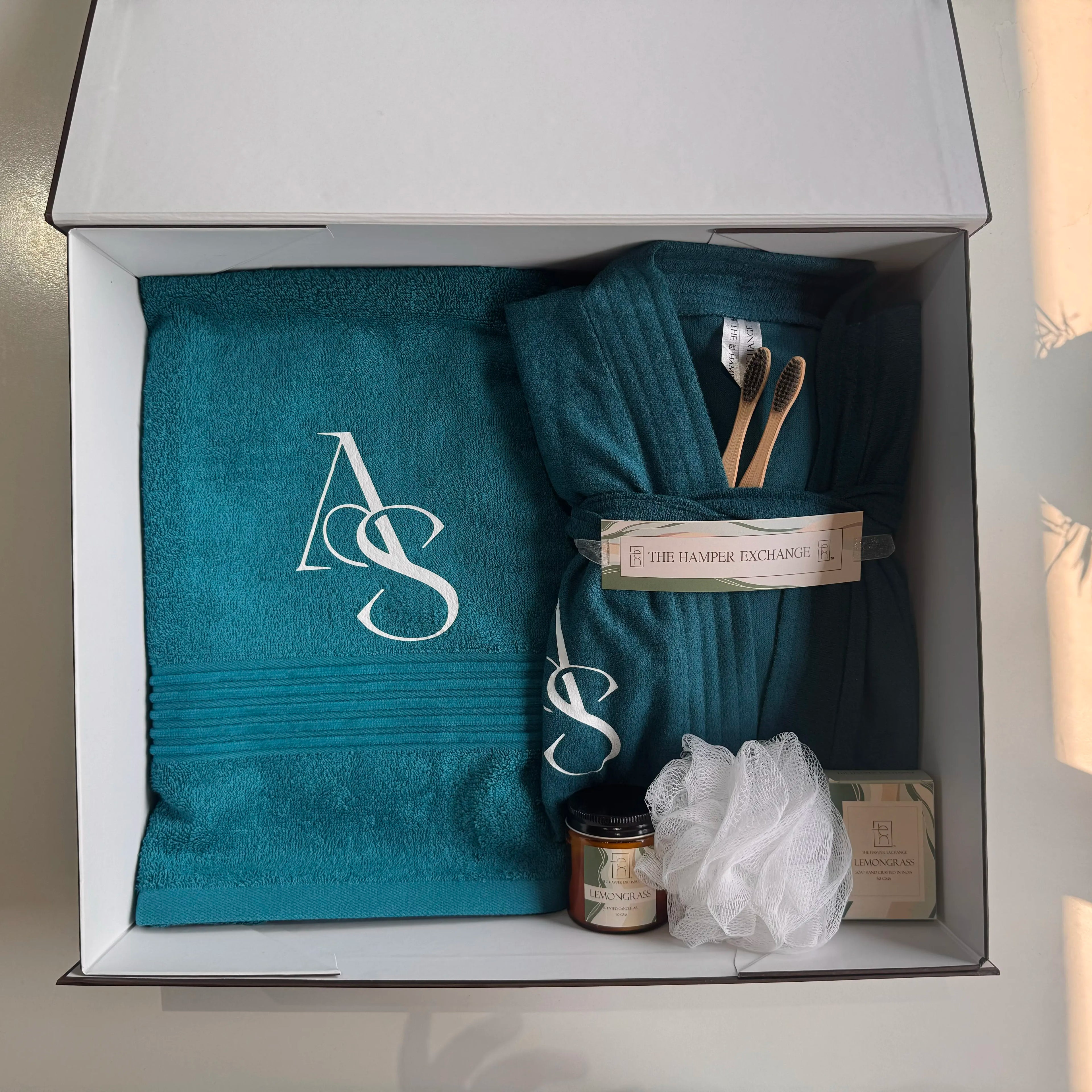 Single Personalised Spa Bath Hamper - 5 Piece Set for a Premium Home Spa Experience