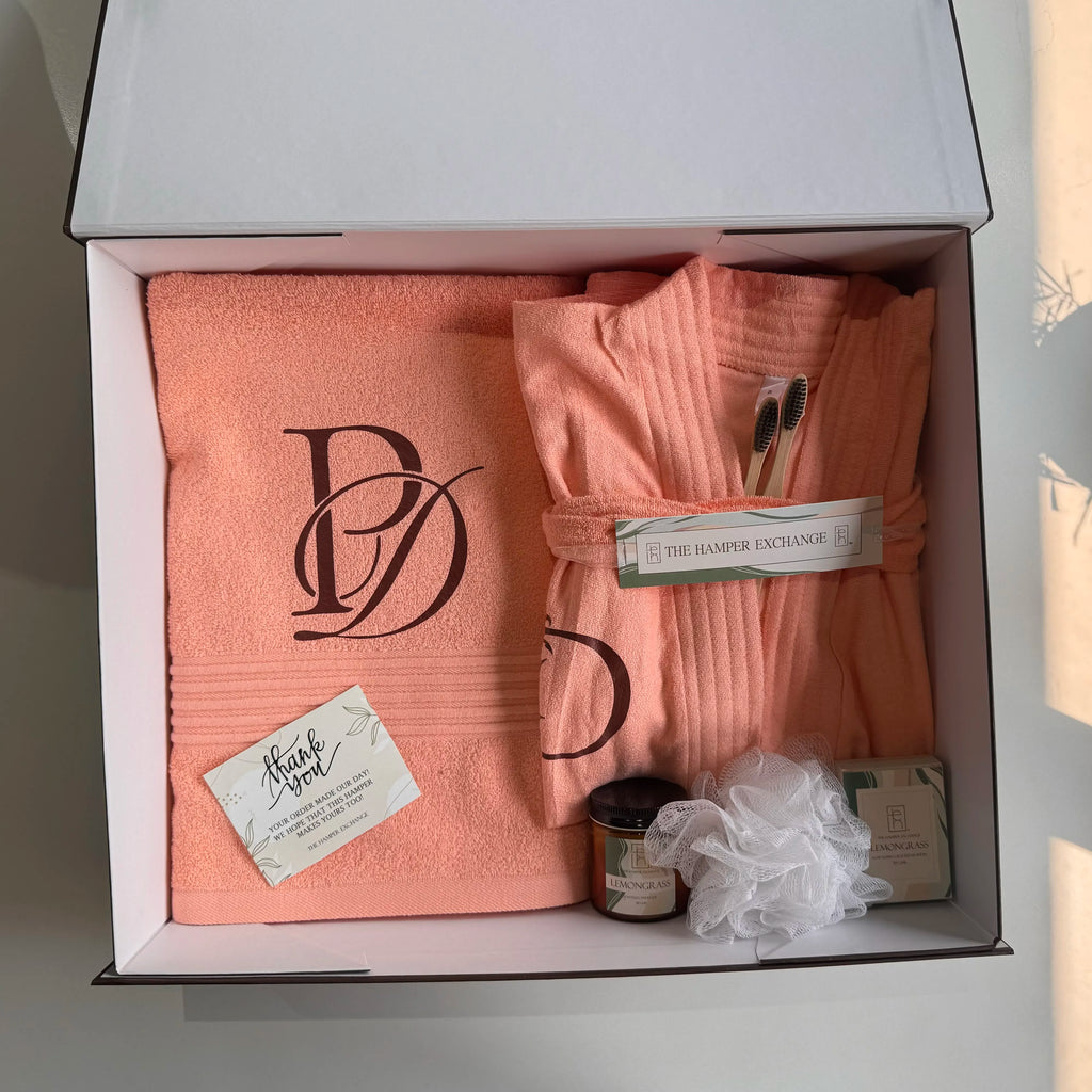 Single Personalised Spa Bath Hamper - 5 Piece Set for a Premium Home Spa Experience