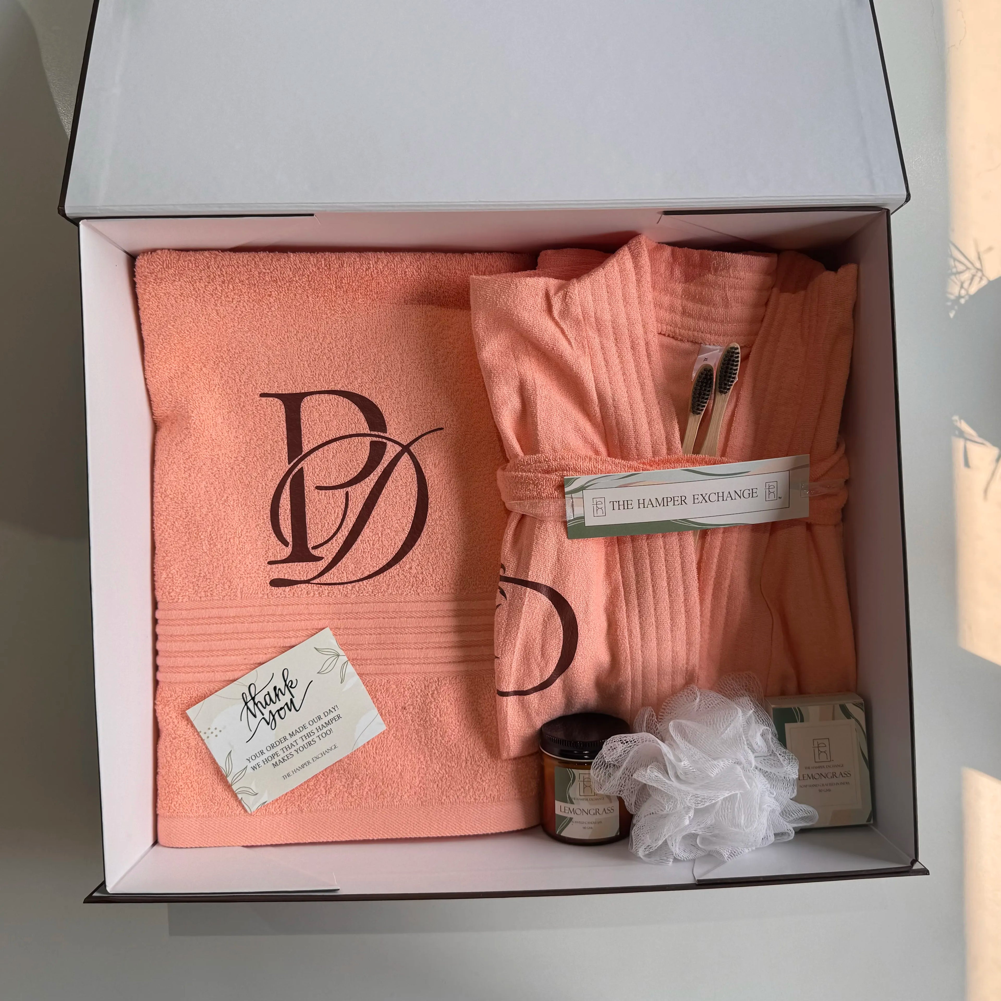 Single Personalised Spa Bath Hamper - 5 Piece Set for a Premium Home Spa Experience