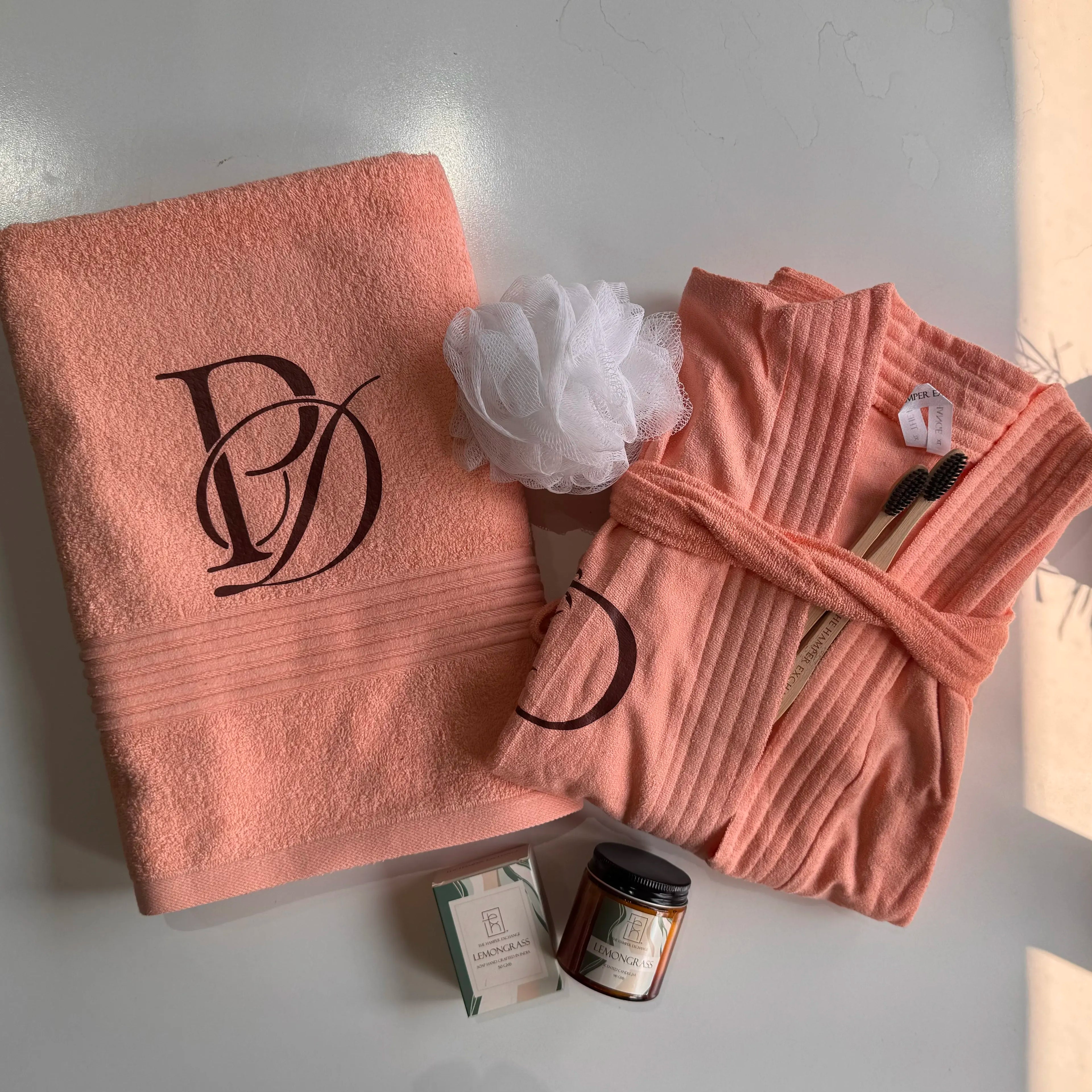 Single Personalised Spa Bath Hamper - 5 Piece Set for a Premium Home Spa Experience