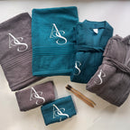 Couple Personalised Bath Hamper - 6 Piece Set for Relaxation.