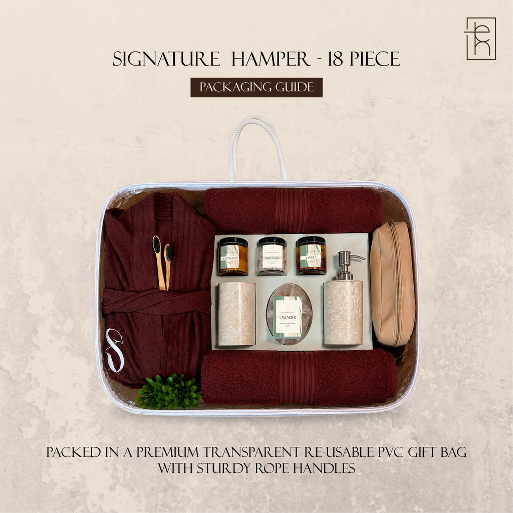 THE's Signature Bath & Spa Hamper | 18 Piece Set