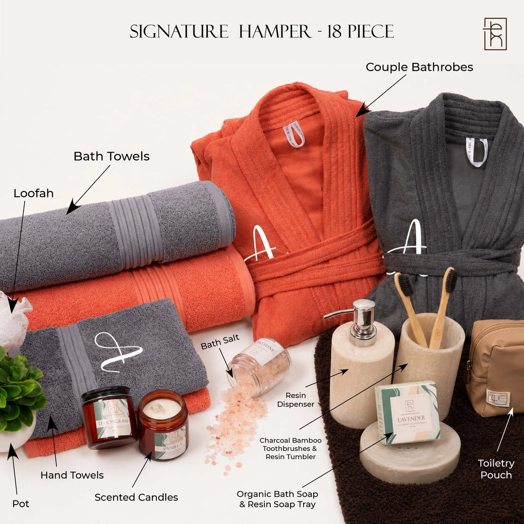 THE's Signature Bath & Spa Hamper | 18 Piece Set