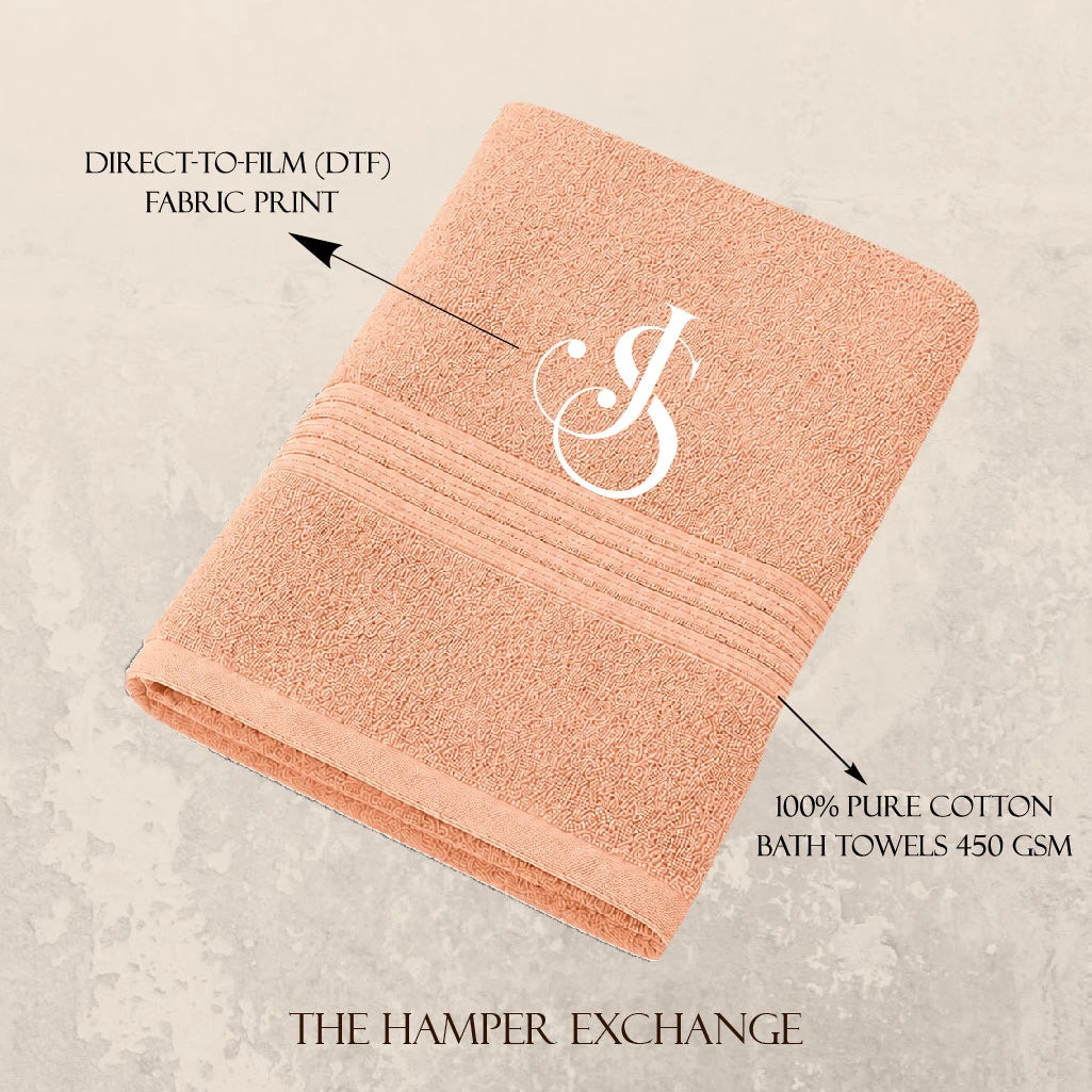 Single Personalised Bath Towel Hamper