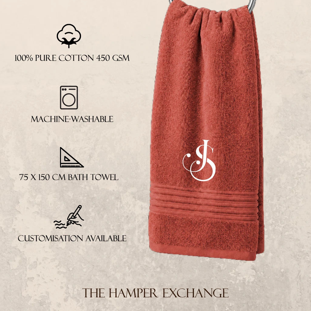 Single Personalised Bath Towel Hamper