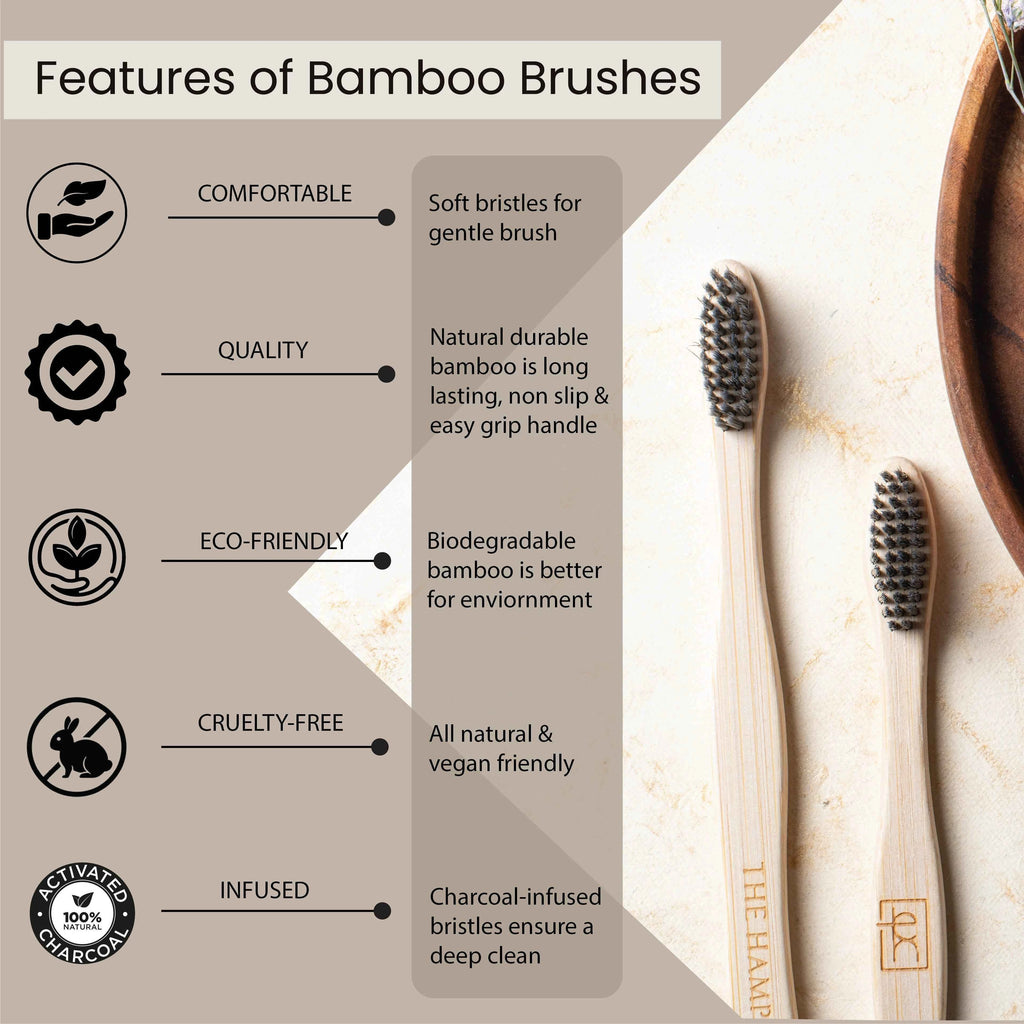Charcoal Bamboo Toothbrush - Eco-Friendly Oral Care Solution.