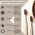 Charcoal Bamboo Toothbrush - Eco-Friendly Oral Care Solution.