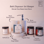Bath Dispenser Set Hamper