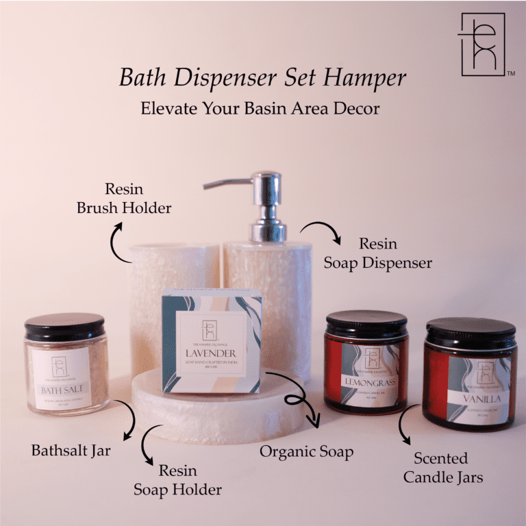 Bath Dispenser Set Hamper
