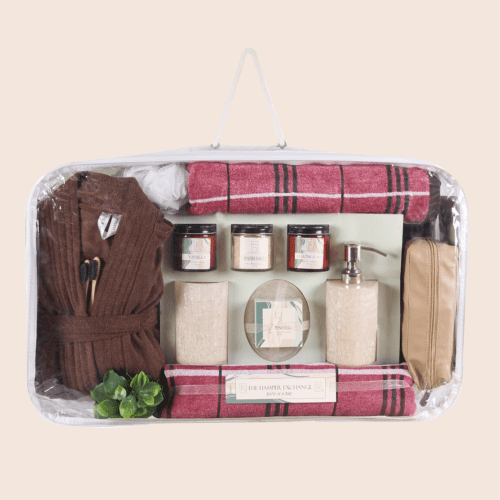 Signature Hamper Checks Pink