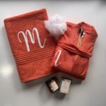 Solo bath and robe hamper personalised